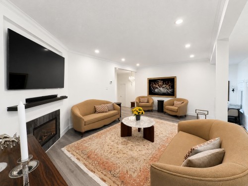 1741 Rufus Drive, North Vancouver, BC - Indoor Photo Showing Living Room With Fireplace