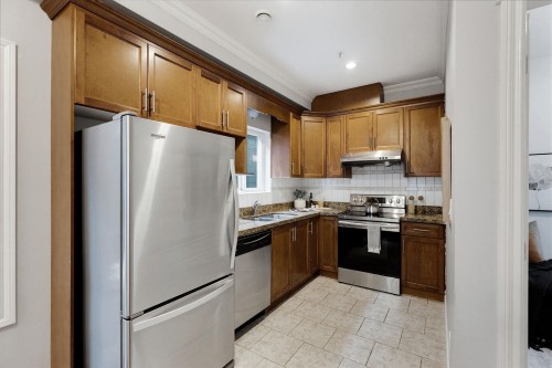 2139 Triumph Street, Vancouver, BC - Indoor Photo Showing Kitchen With Stainless Steel Kitchen With Double Sink