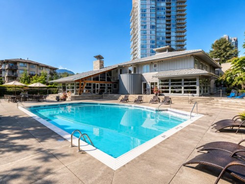 1603-651 Nootka Way, Port Moody, BC - Outdoor With In Ground Pool