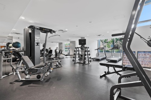 1603-651 Nootka Way, Port Moody, BC - Indoor Photo Showing Gym Room