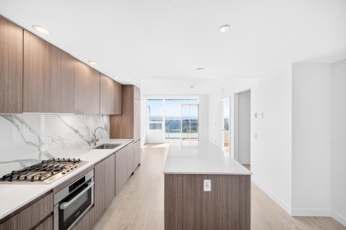 1406-6463 Silver Avenue, Burnaby, BC - Indoor Photo Showing Kitchen With Upgraded Kitchen