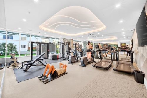 1406-6463 Silver Avenue, Burnaby, BC - Indoor Photo Showing Gym Room