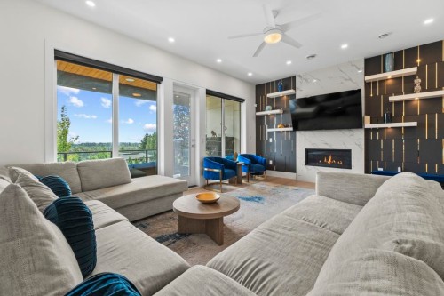 4479 Carson Street, Burnaby, BC - Indoor Photo Showing Living Room With Fireplace
