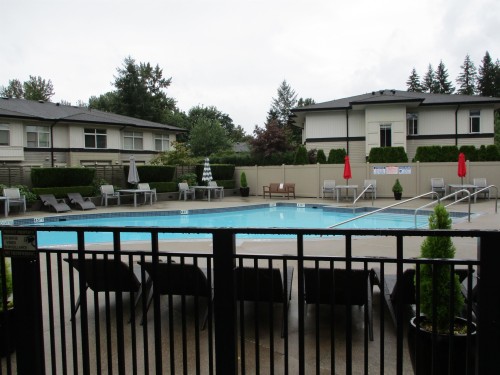 2304-3100 Windsor Gate, Coquitlam, BC - Outdoor With In Ground Pool With Backyard