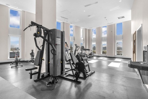 1506-901 Lougheed Highway, Coquitlam, BC - Indoor Photo Showing Gym Room