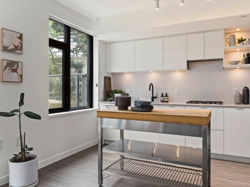 301-210 5Th Avenue E, Vancouver, BC - Indoor Photo Showing Kitchen With Upgraded Kitchen