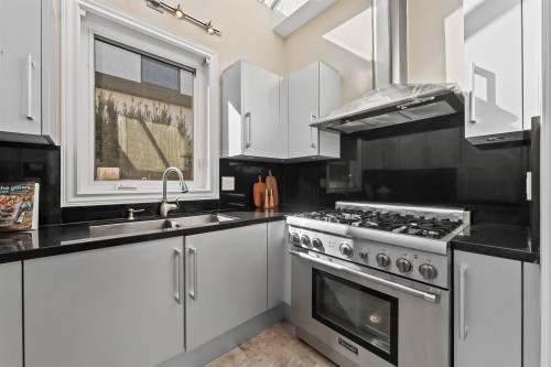 4333 Townley Street, Vancouver, BC - Indoor Photo Showing Kitchen With Double Sink