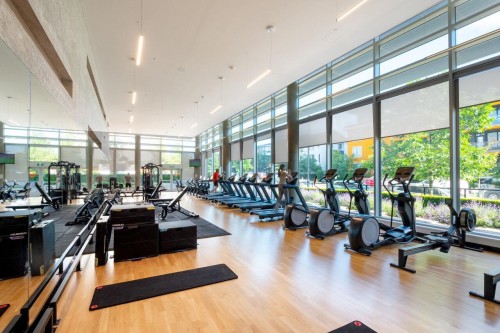 610-657 Whiting Way, Coquitlam, BC - Indoor Photo Showing Gym Room