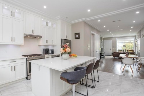 8559 Montcalm Street, Vancouver, BC - Indoor Photo Showing Kitchen With Upgraded Kitchen