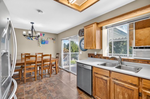 828 Huber Drive, Port Coquitlam, BC - Indoor Photo Showing Kitchen With Double Sink
