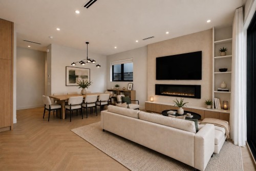 2-58 40Th Avenue E, Vancouver, BC - Indoor Photo Showing Living Room With Fireplace