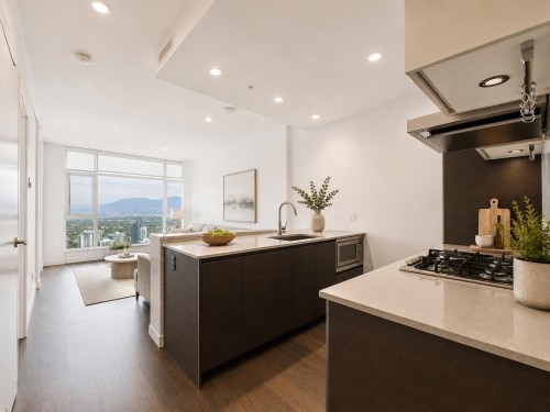4507-4670 Assembly Way, Burnaby, BC - Indoor Photo Showing Kitchen