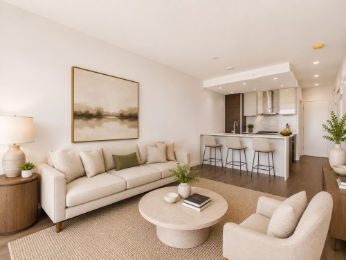 4507-4670 Assembly Way, Burnaby, BC - Indoor Photo Showing Living Room