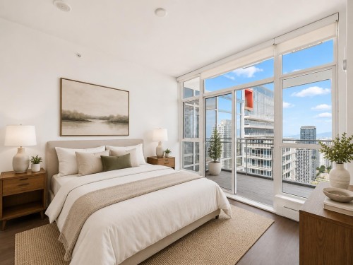 4507-4670 Assembly Way, Burnaby, BC - Indoor Photo Showing Bedroom