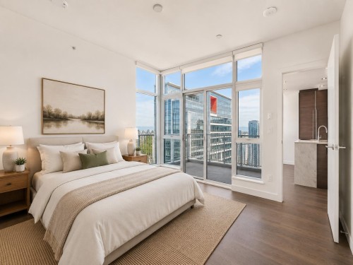4507-4670 Assembly Way, Burnaby, BC - Indoor Photo Showing Bedroom