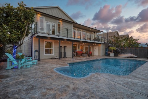6369 Jasper Road, Sechelt, BC - Outdoor With In Ground Pool With Deck Patio Veranda