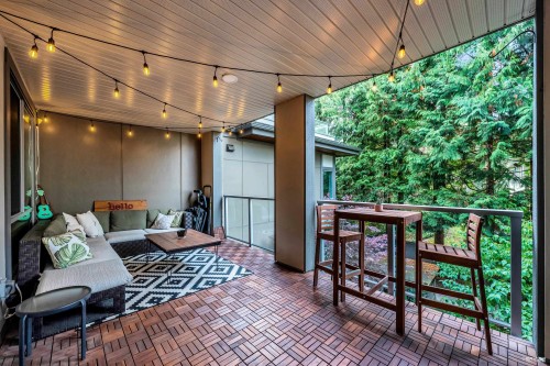 201-5460 Broadway, Burnaby, BC - Outdoor With Deck Patio Veranda With Exterior