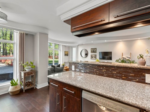 102-2528 Broadway E, Vancouver, BC - Indoor Photo Showing Kitchen
