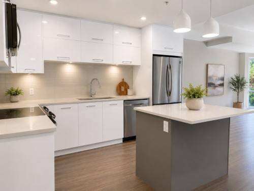 512-38033 Second Avenue, Squamish, BC - Indoor Photo Showing Kitchen With Upgraded Kitchen