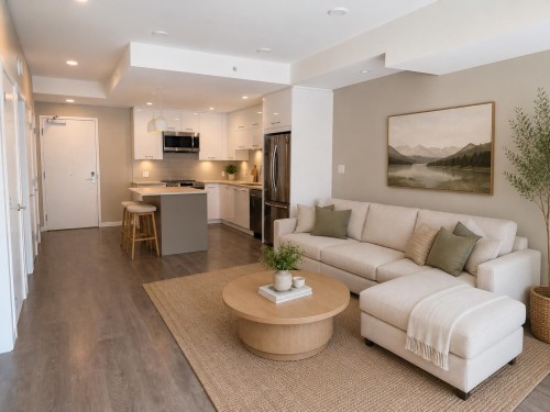 512-38033 Second Avenue, Squamish, BC - Indoor Photo Showing Living Room