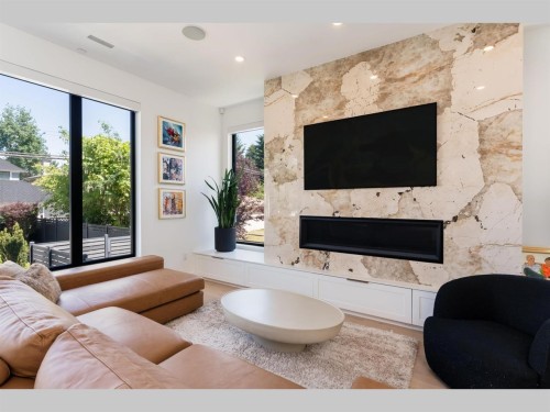 2305 King Edward Avenue W, Vancouver, BC - Indoor Photo Showing Living Room With Fireplace