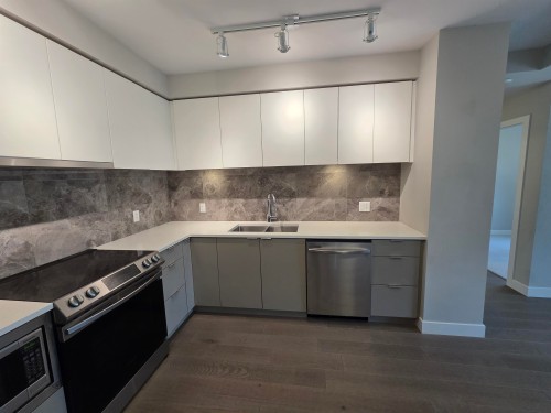 401-8725 University Crescent, Burnaby, BC - Indoor Photo Showing Kitchen