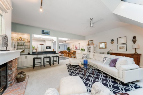 34-3960 Canada Way, Burnaby, BC - Indoor With Fireplace