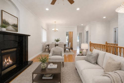 2170 28Th Avenue E, Vancouver, BC - Indoor Photo Showing Living Room With Fireplace