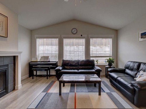 1028 Celia Crescent, Gibsons, BC - Indoor Photo Showing Living Room With Fireplace