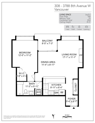 308-3788 8Th Avenue W, Vancouver, BC 
