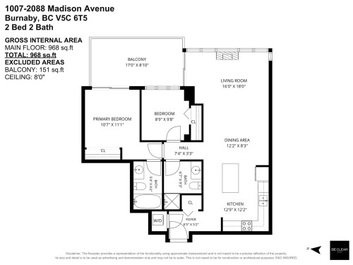 1007-2088 Madison Avenue, Burnaby, BC 