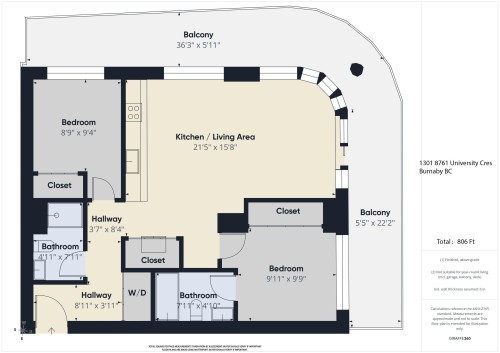 1301-8761 University Crescent, Burnaby, BC 