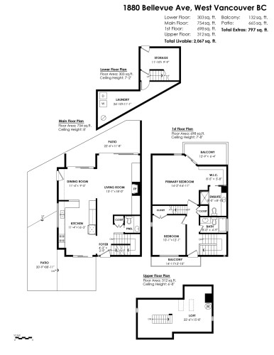1880 Bellevue Avenue, West Vancouver, BC 