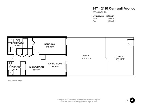 207-2410 Cornwall Avenue, Vancouver, BC 