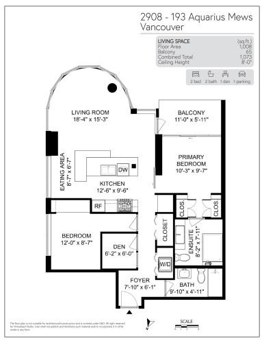 2908-193 Aquarius Mews, Vancouver, BC 