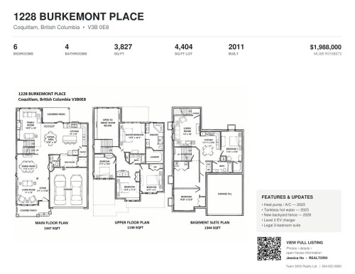1228 Burkemont Place, Coquitlam, BC 