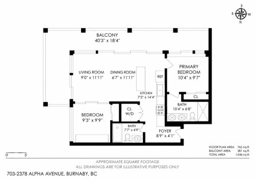 703-2378 Alpha Avenue, Burnaby, BC 