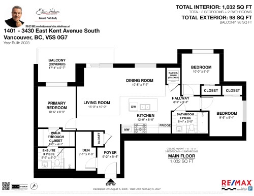 1401-3430 Kent Avenue E, Vancouver, BC 