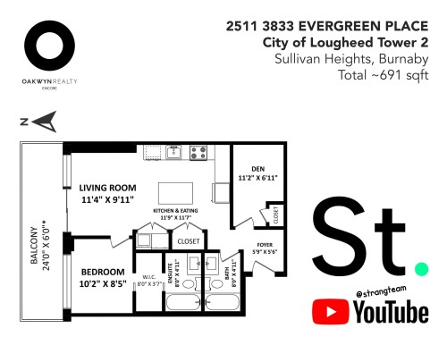 2511-3833 Evergreen Place, Burnaby, BC 