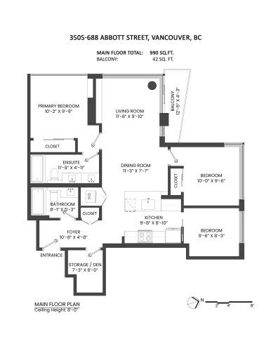 3505-688 Abbott Street, Vancouver, BC 
