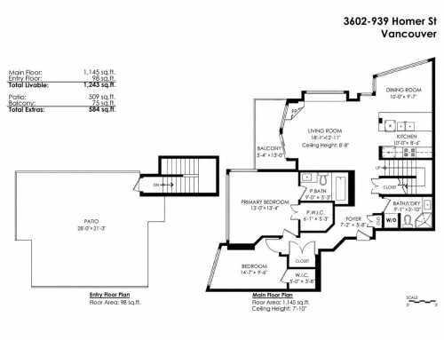 3602-939 Homer Street, Vancouver, BC 