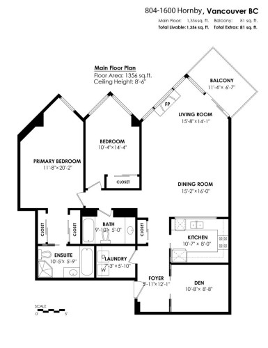 804-1600 Hornby Street, Vancouver, BC 