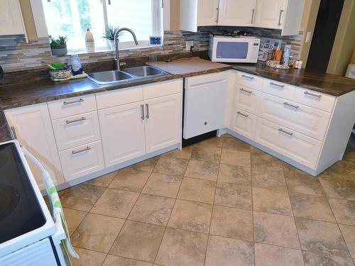 59225 Rge Rd 31, Rural Barrhead County, AB - Indoor Photo Showing Kitchen With Double Sink