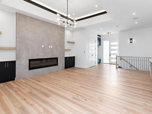 78 Edgefield Way, St. Albert, AB - Indoor With Fireplace