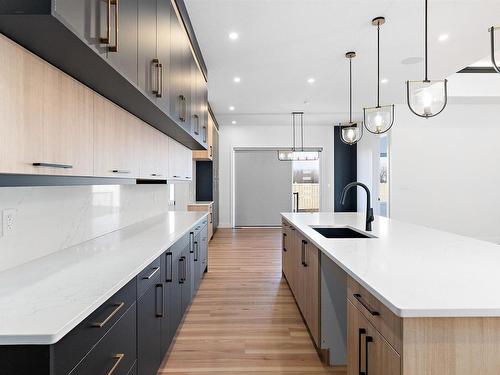 78 Edgefield Way, St. Albert, AB - Indoor Photo Showing Kitchen With Upgraded Kitchen