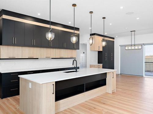 78 Edgefield Way, St. Albert, AB - Indoor Photo Showing Kitchen With Upgraded Kitchen