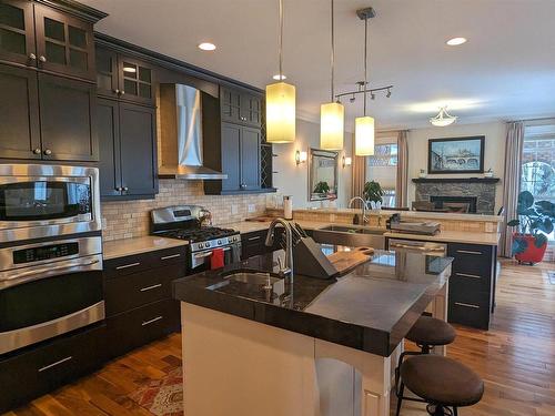 4337 49 Street, Vegreville, AB - Indoor Photo Showing Kitchen With Double Sink With Upgraded Kitchen