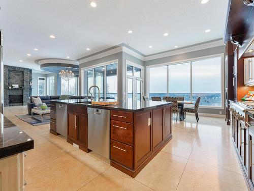 8602 Saskatchewan Drive, Edmonton, AB - Indoor Photo Showing Kitchen With Upgraded Kitchen