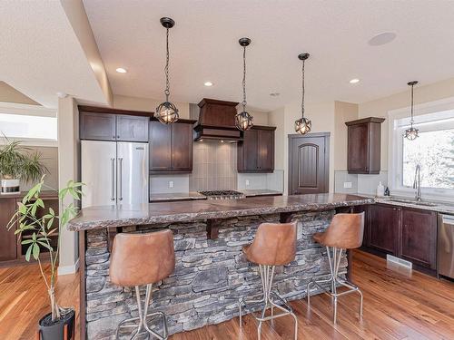 25 55101 Ste. Anne Trail, Rural Lac Ste. Anne County, AB - Indoor Photo Showing Kitchen With Upgraded Kitchen