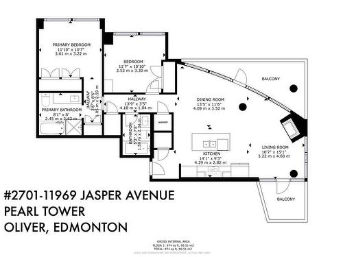 #2701 11969 Jasper Av Nw, Edmonton, AB 